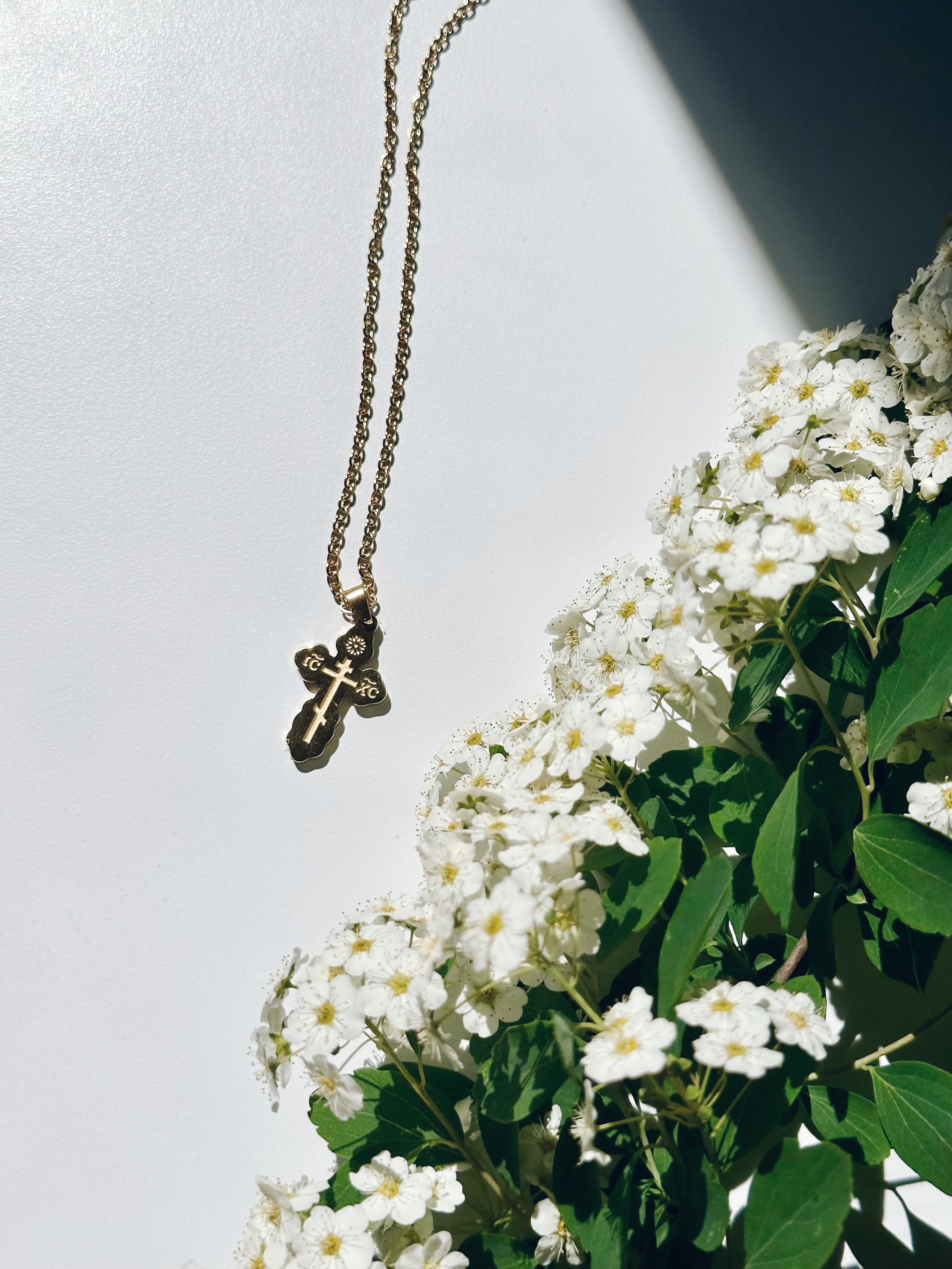 18k Gold Plated Cross Necklace